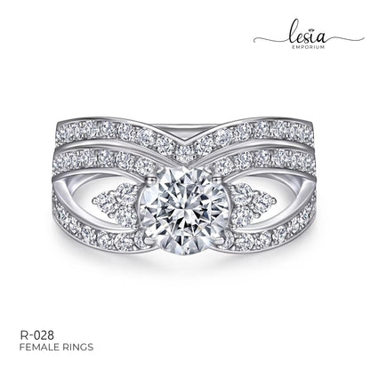 Solitaire Moissanite Ring (1.2 Carat)