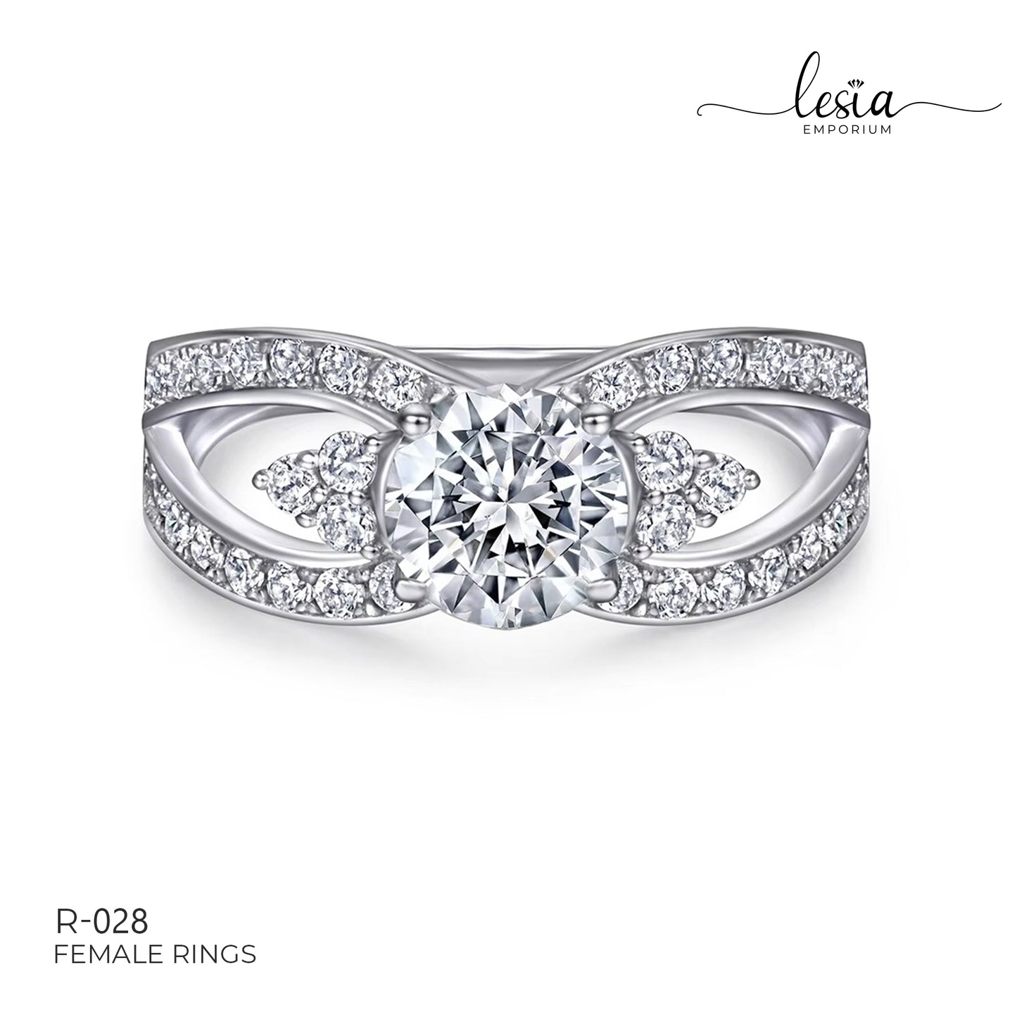 Solitaire Moissanite Ring (1.2 Carat)