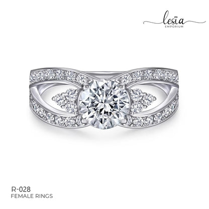 Solitaire Moissanite Ring (1.2 Carat)