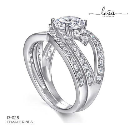 Solitaire Moissanite Ring (1.2 Carat)