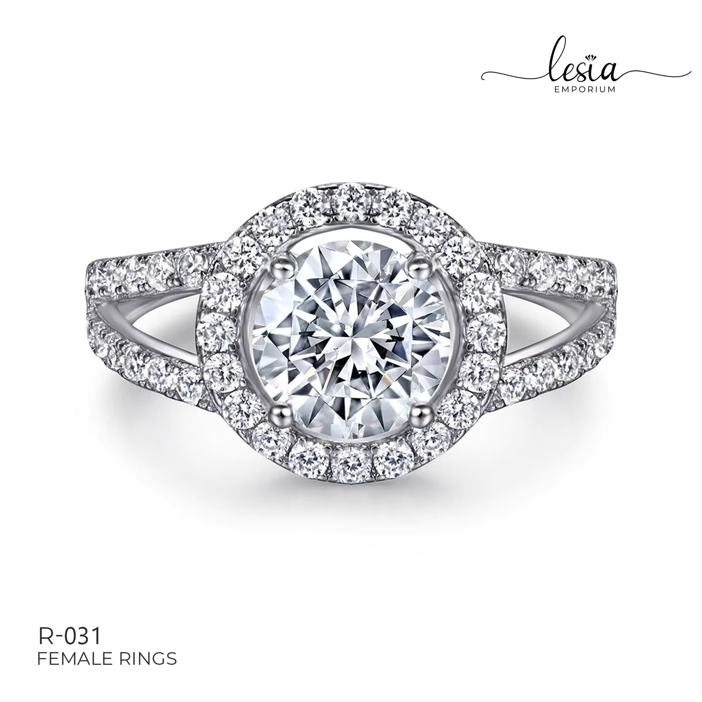 Solitaire Moissanite Ring (1.5 Carat)