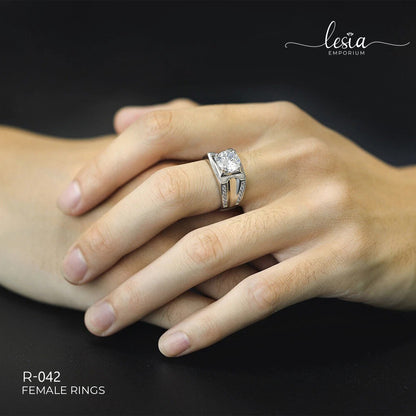 Solitaire Moissanite Ring (3 Carat) Male Ring