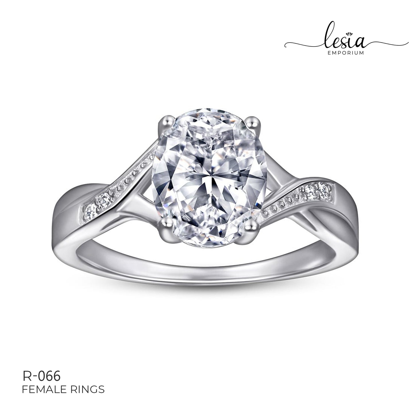 Solitaire Moissanite Ring (2 Carat)