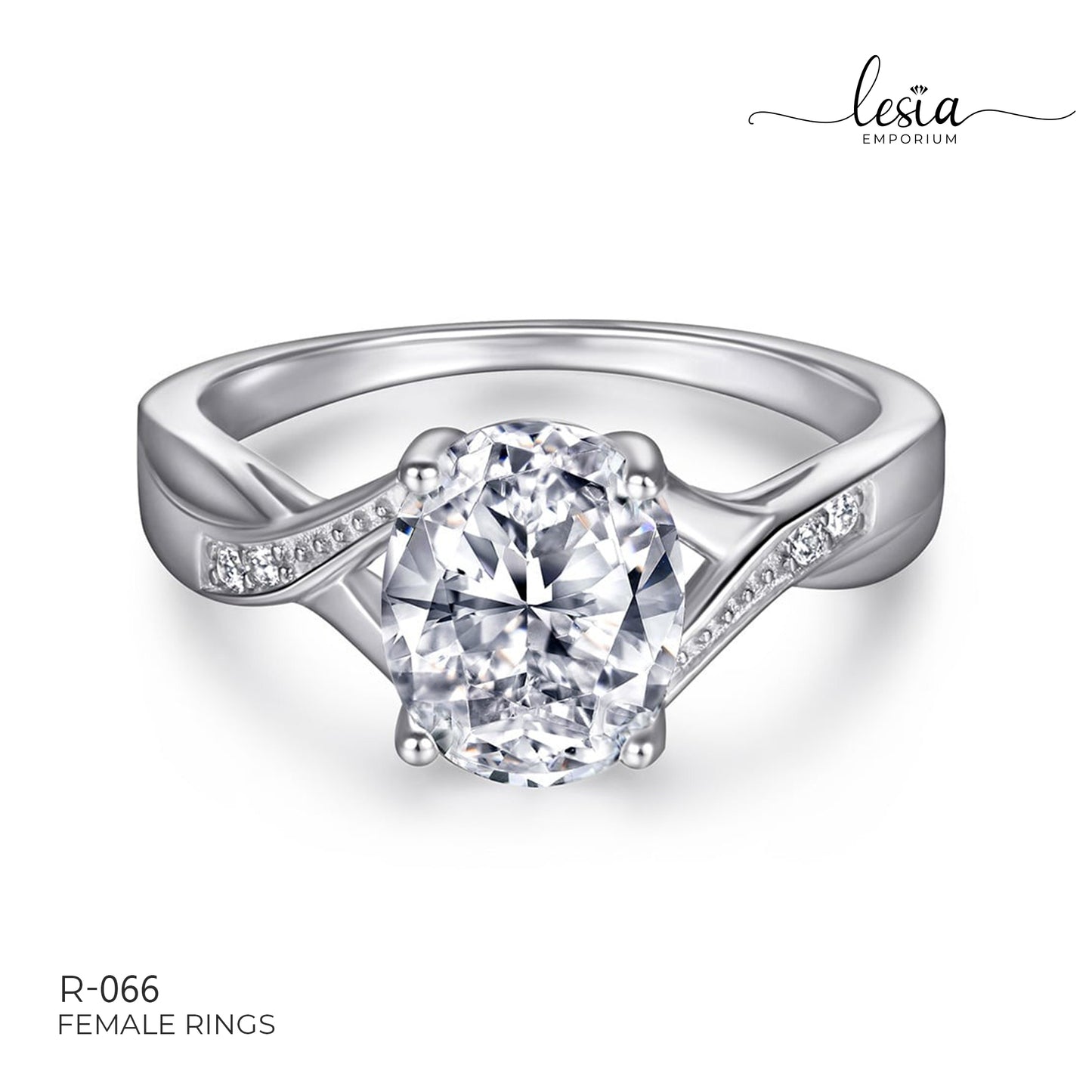 Solitaire Moissanite Ring (2 Carat)