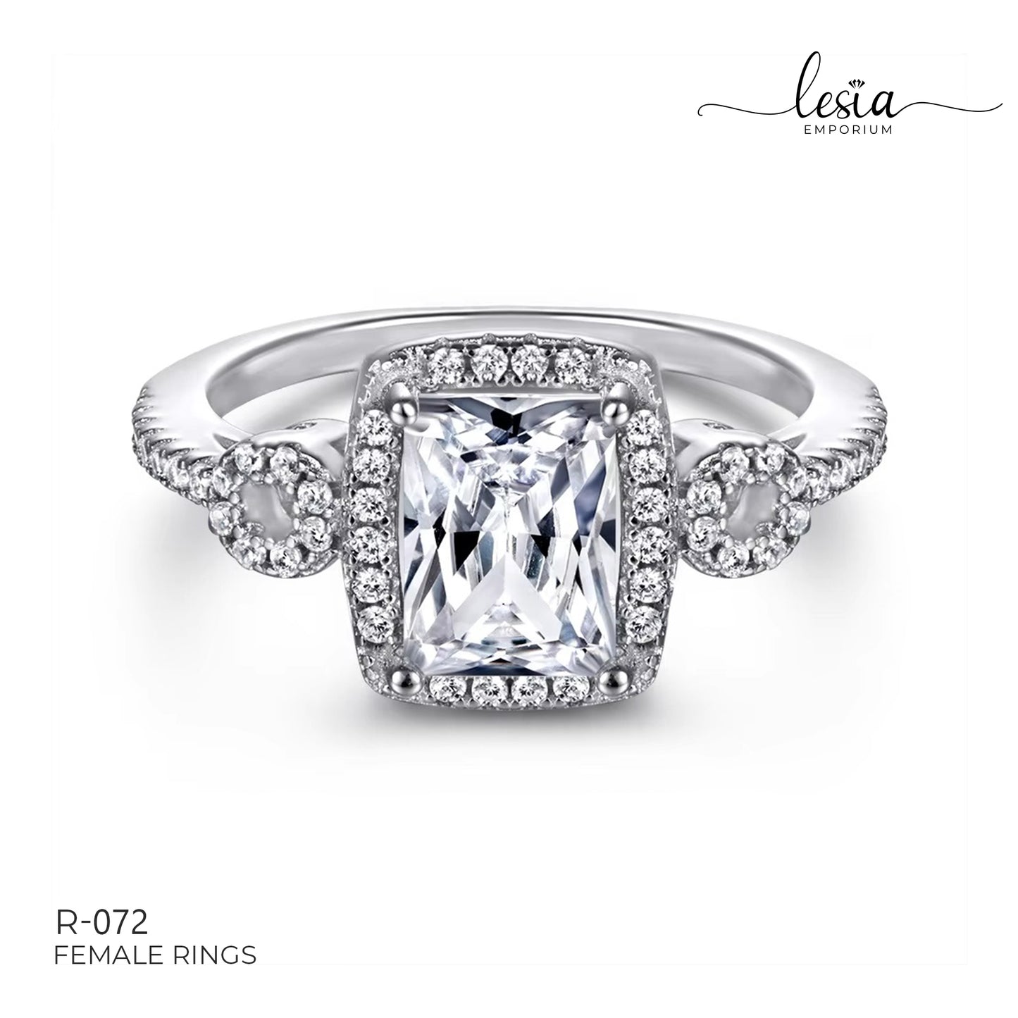 Solitaire Moissanite Ring (2 Carat)