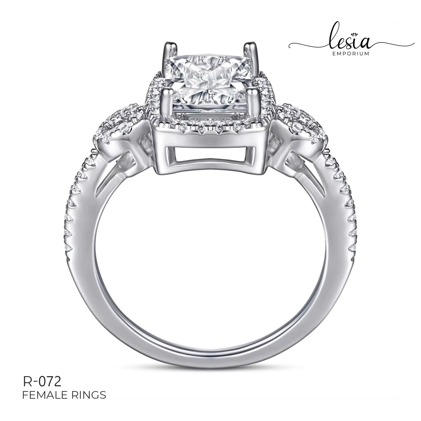 Solitaire Moissanite Ring (2 Carat)