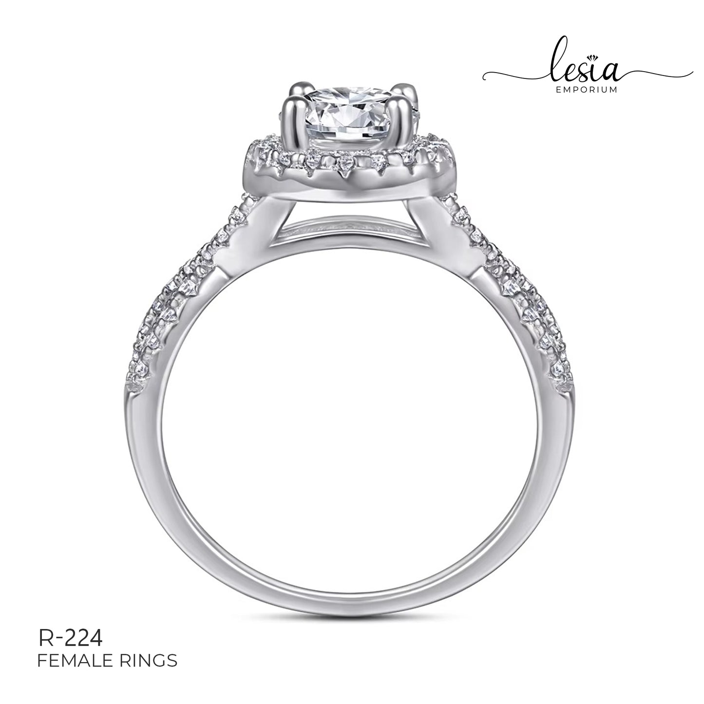 Solitaire Moissanite Ring (1 Carat)