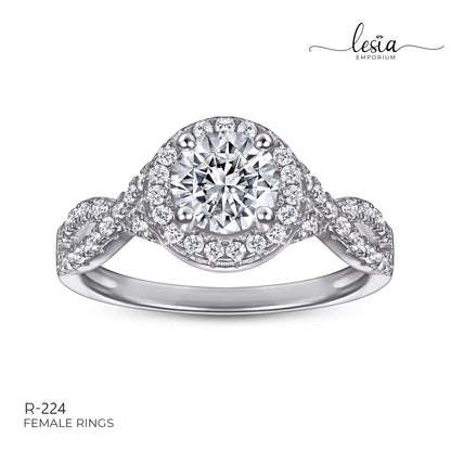 Solitaire Moissanite Ring (1 Carat)