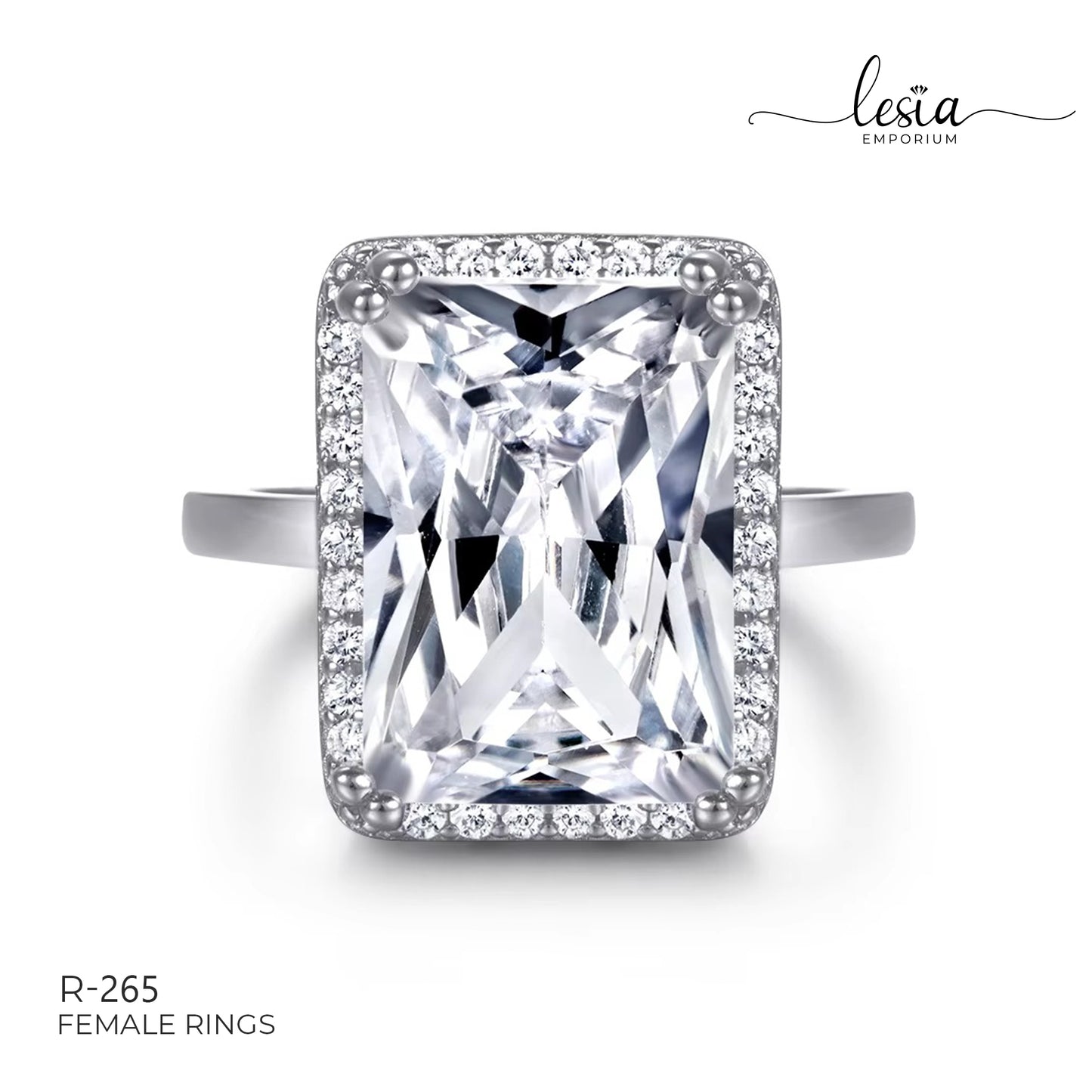 Solitaire Moissanite Ring (10 Carat)