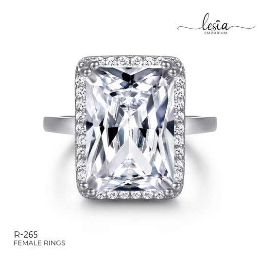 Solitaire Moissanite Ring (10 Carat)