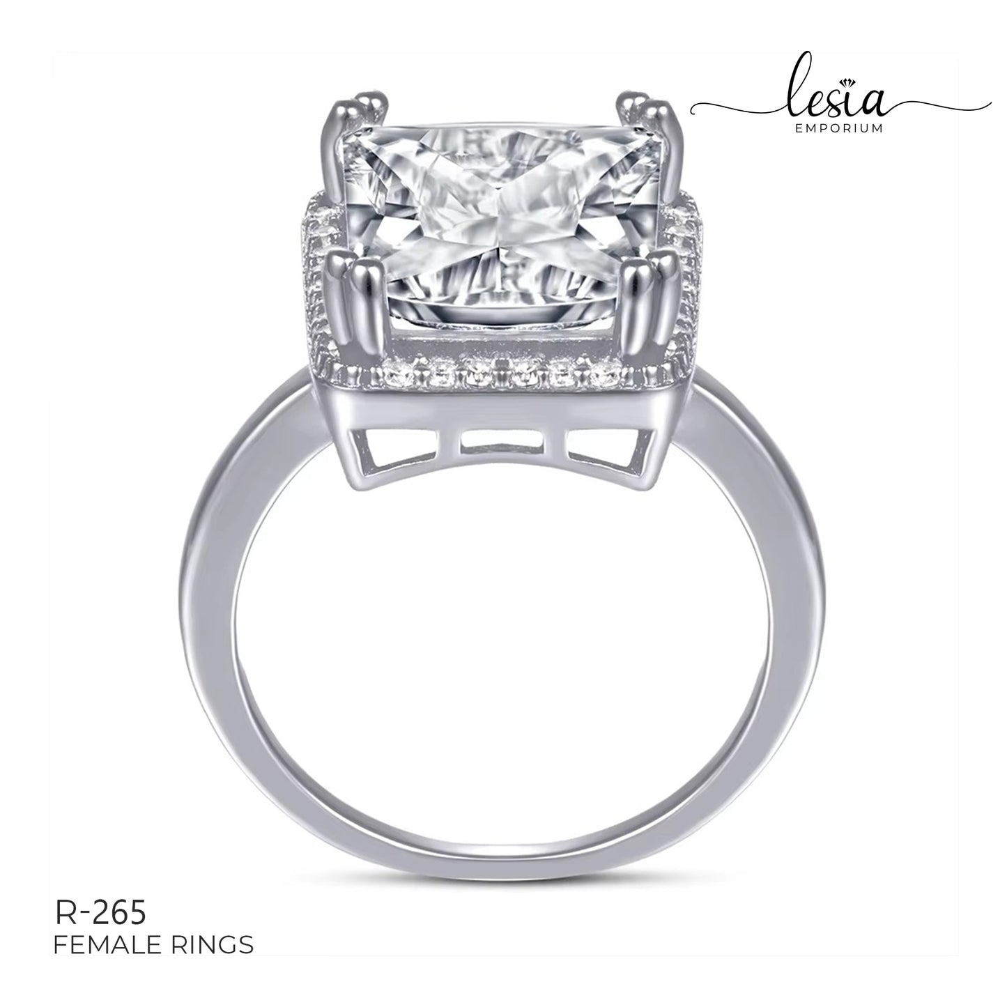 Solitaire Moissanite Ring (10 Carat)