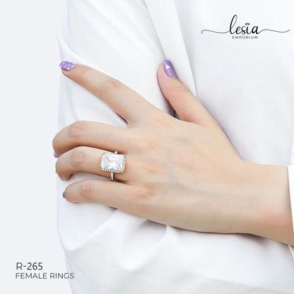 Solitaire Moissanite Ring (10 Carat)