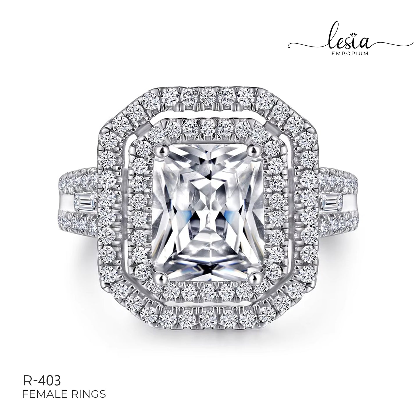 Solitaire Moissanite Ring (3 Carat)