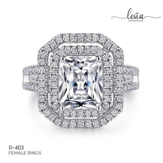 Solitaire Moissanite Ring (3 Carat)