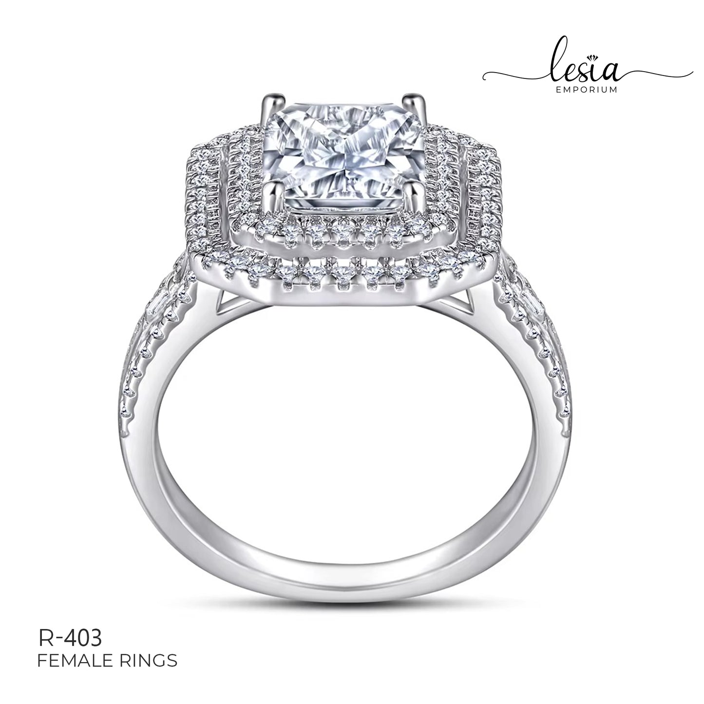 Solitaire Moissanite Ring (3 Carat)