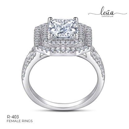 Solitaire Moissanite Ring (3 Carat)