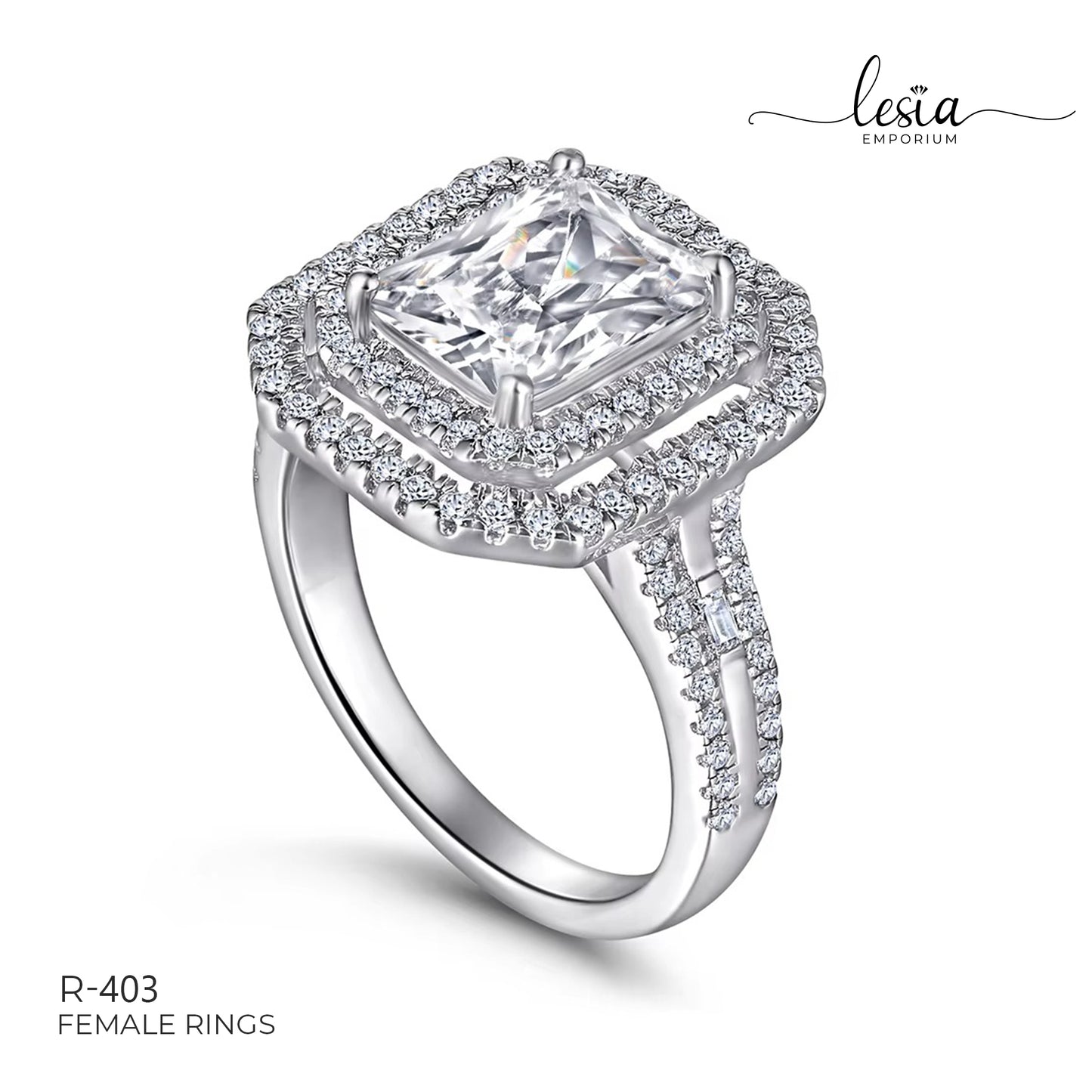 Solitaire Moissanite Ring (3 Carat)