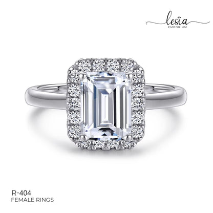 Solitaire Moissanite Ring (2 Carat)