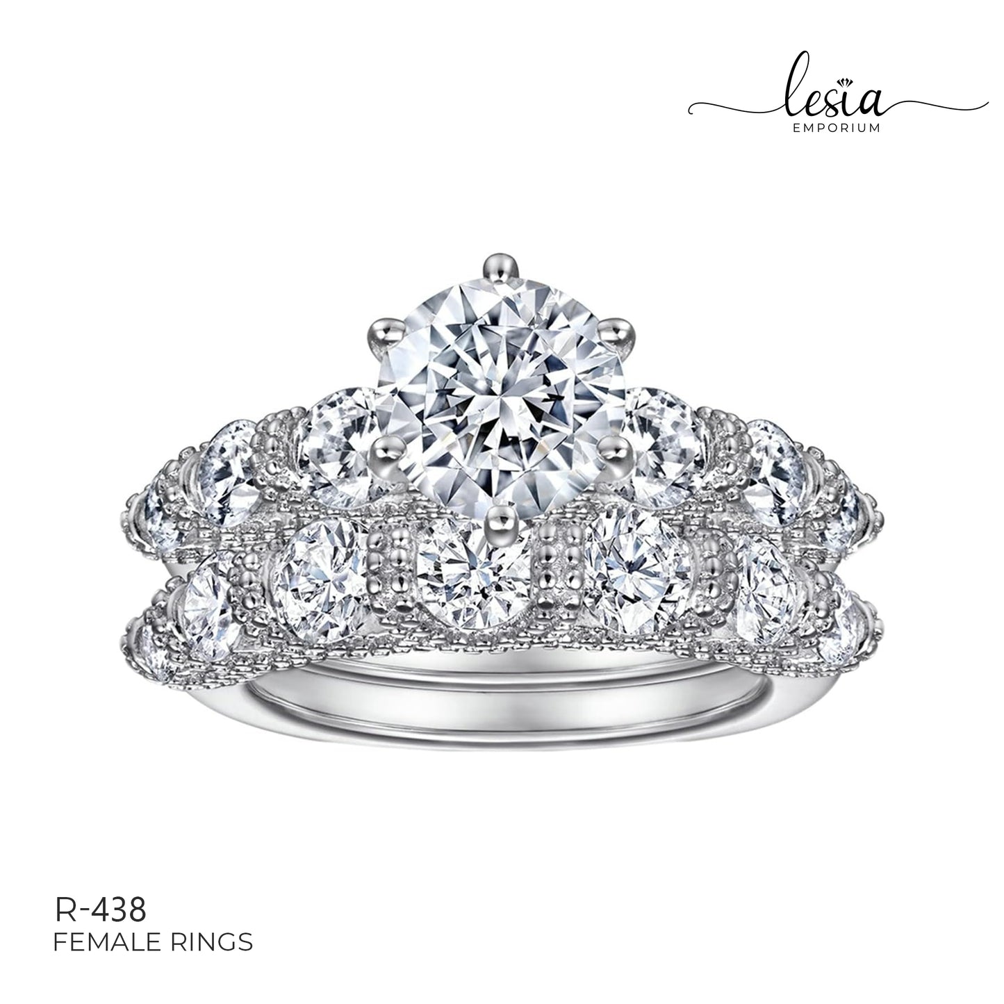 Solitaire Moissanite Ring (2 Carat)