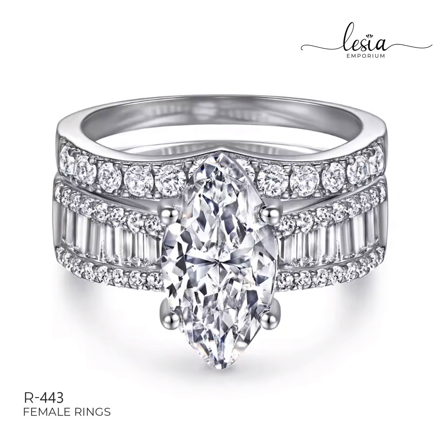 Solitaire Moissanite Ring (3 Carat)