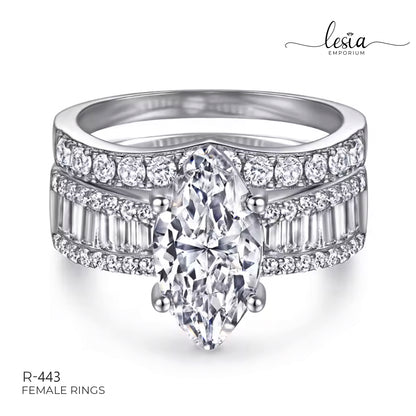 Solitaire Moissanite Ring (3 Carat)