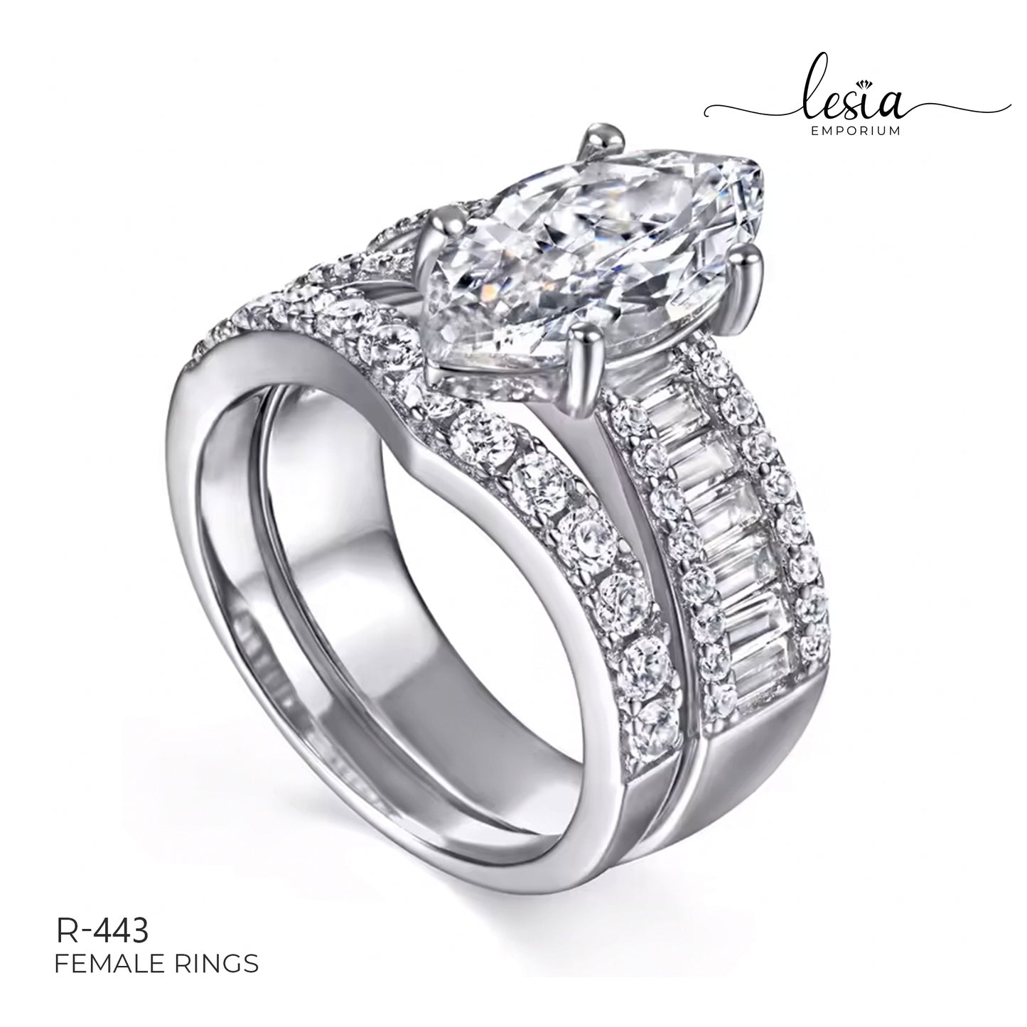 Solitaire Moissanite Ring (3 Carat)