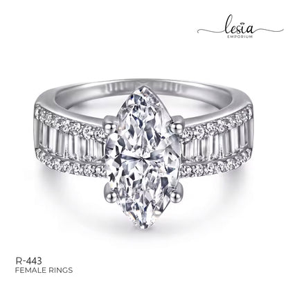 Solitaire Moissanite Ring (3 Carat)