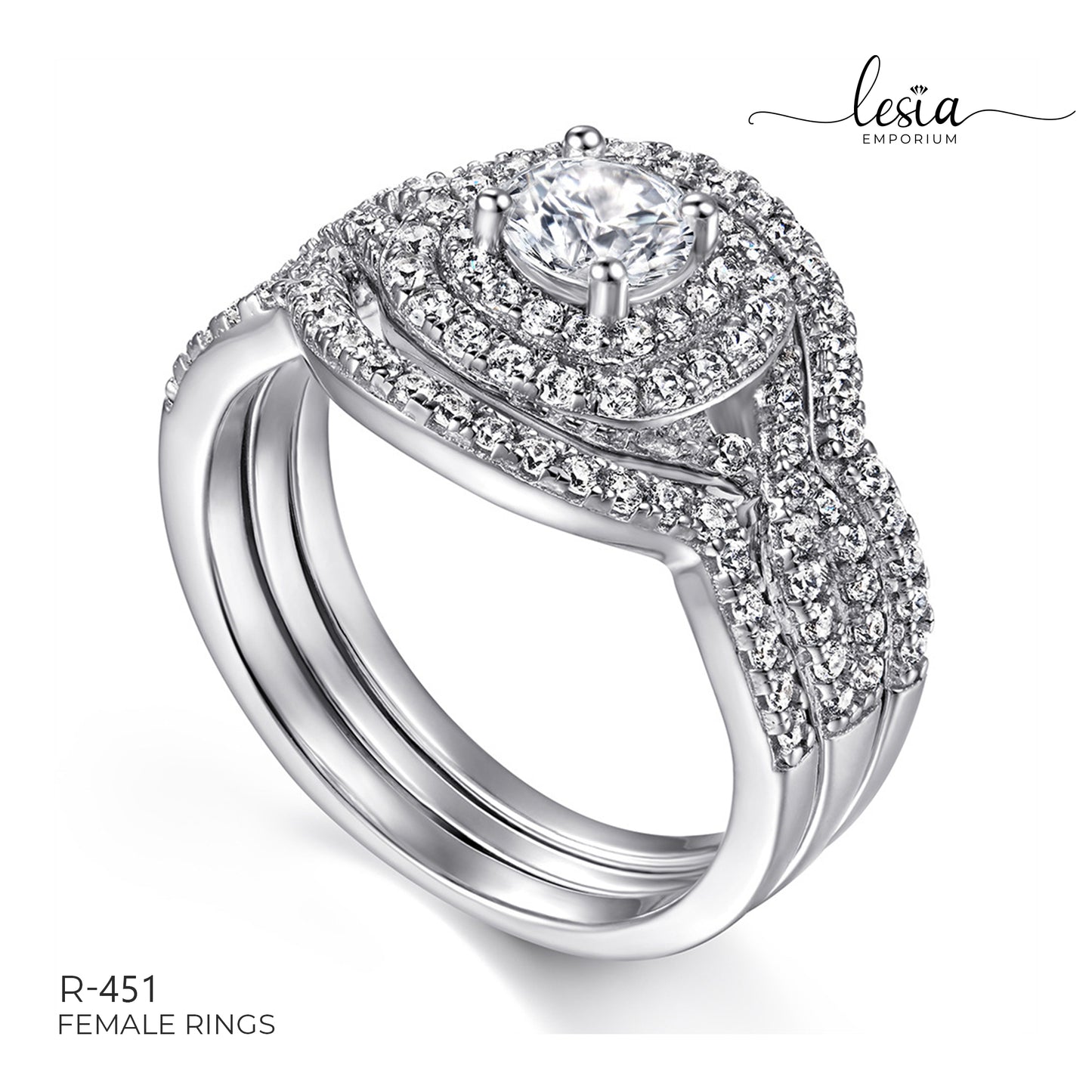 Solitaire Moissanite Ring (0.5 Carat)