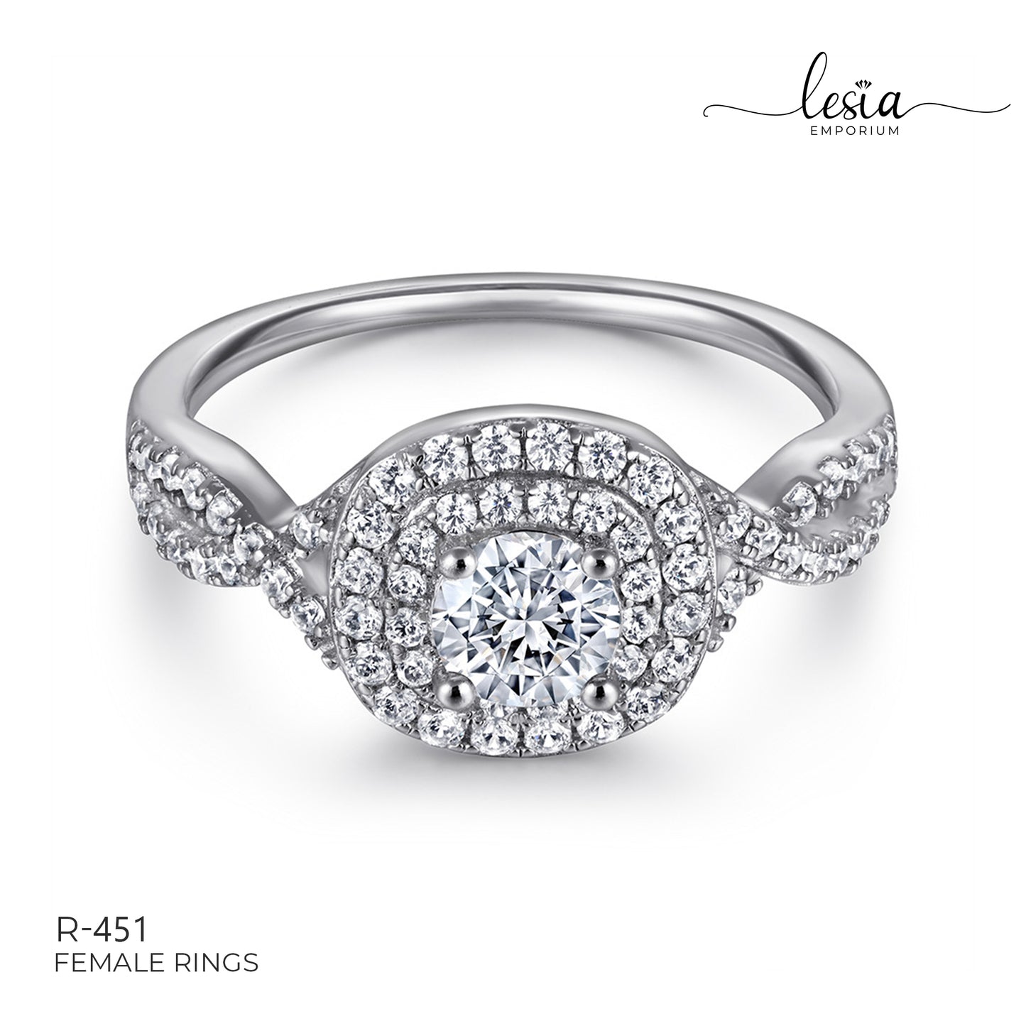 Solitaire Moissanite Ring (0.5 Carat)
