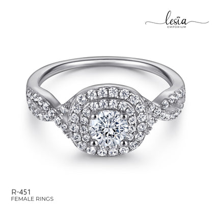 Solitaire Moissanite Ring (0.5 Carat)