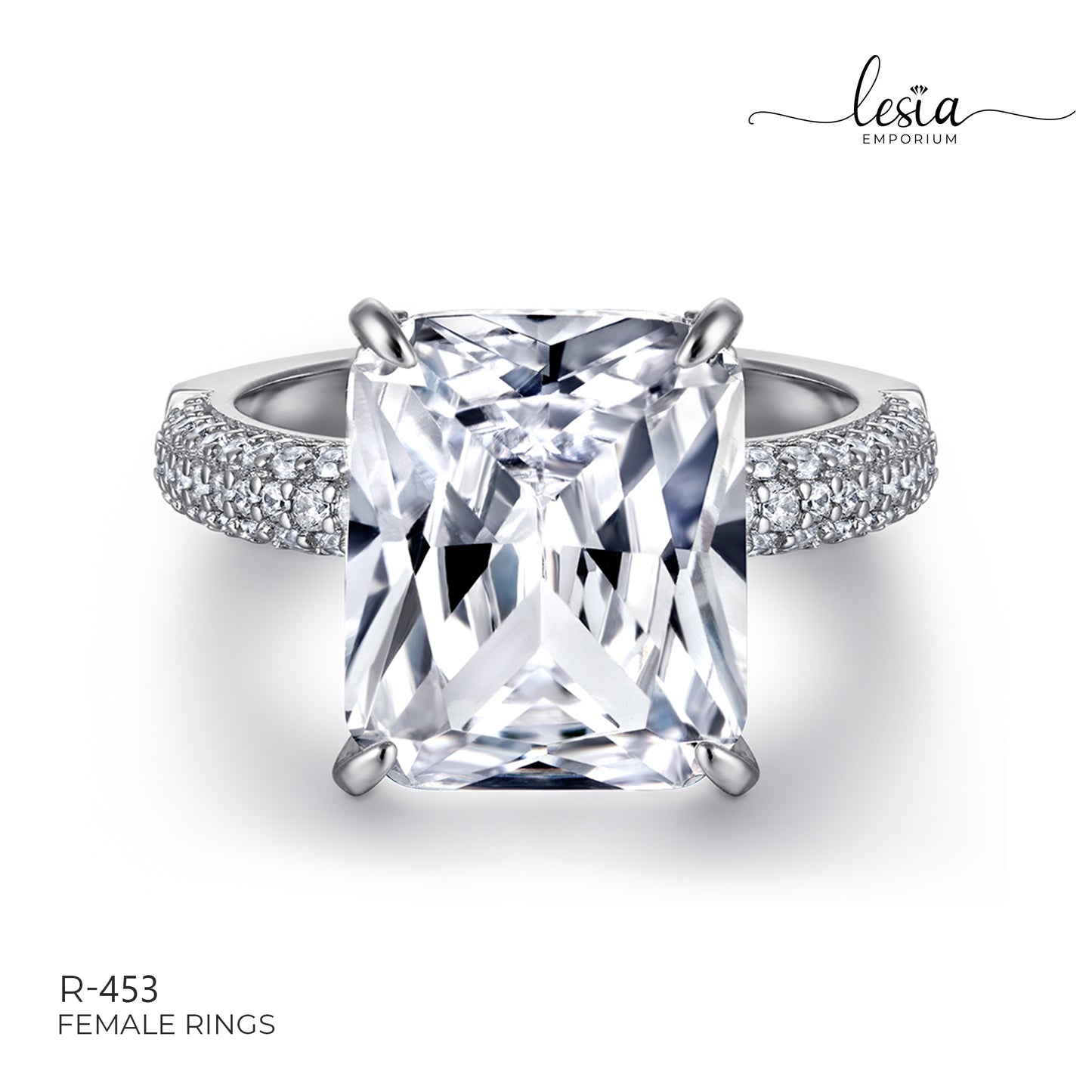 Solitaire Moissanite Ring (8 Carat)