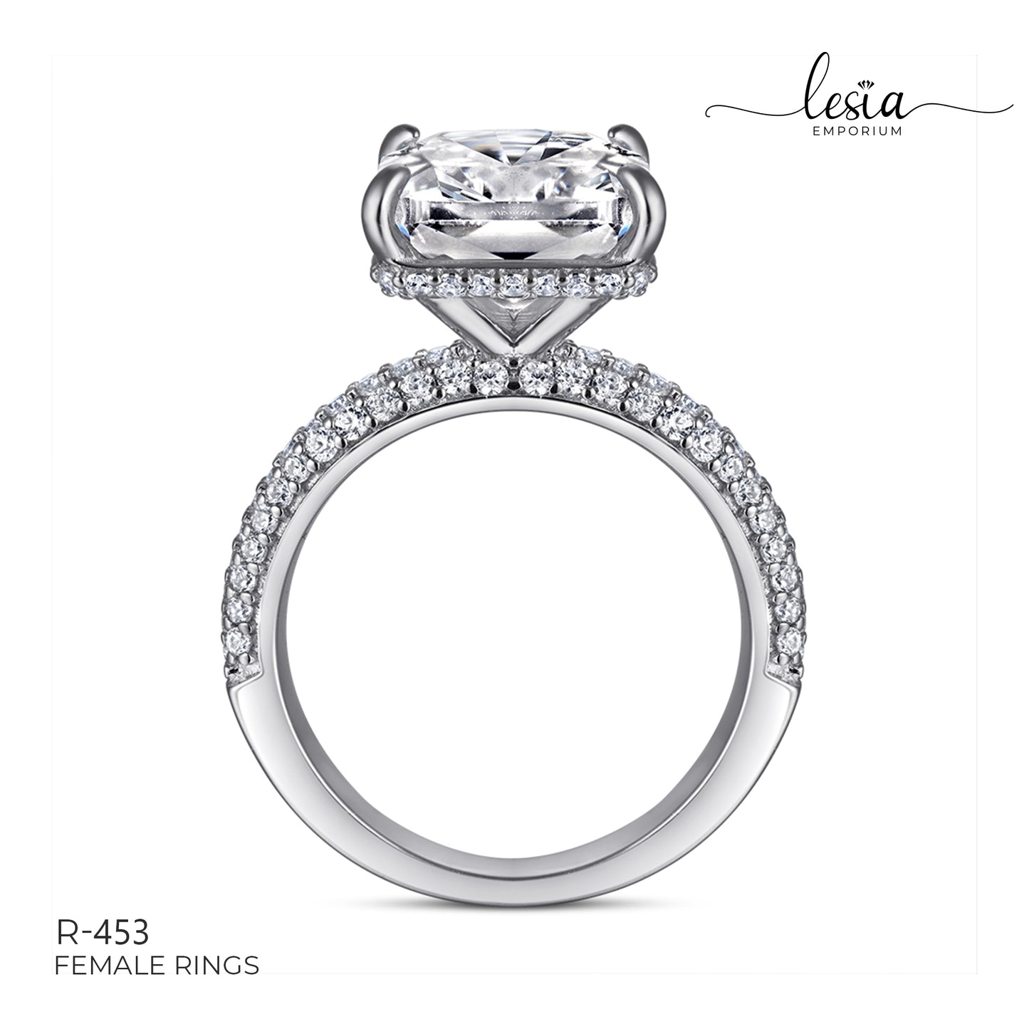 Solitaire Moissanite Ring (8 Carat)