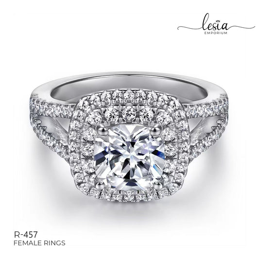 Solitaire Moissanite Ring (2 Carat)