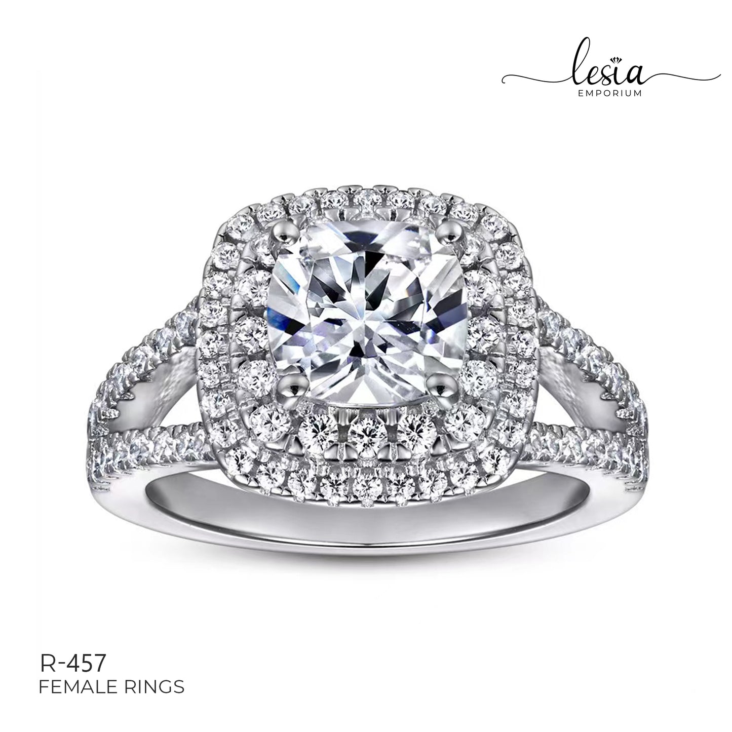 Solitaire Moissanite Ring (2 Carat)