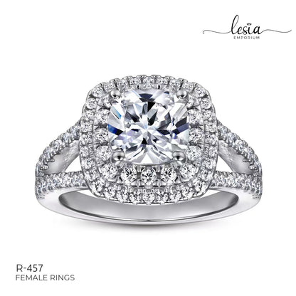 Solitaire Moissanite Ring (2 Carat)