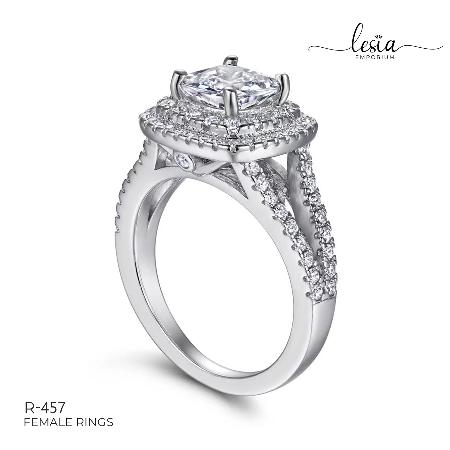 Solitaire Moissanite Ring (2 Carat)