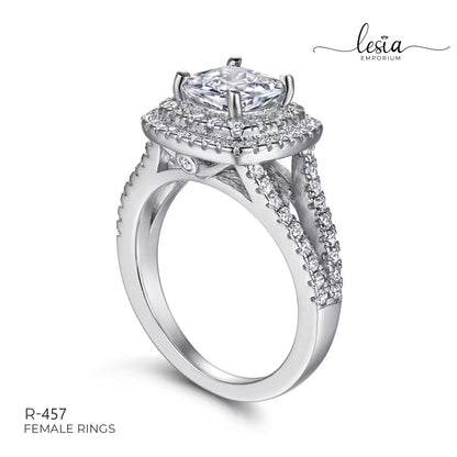 Solitaire Moissanite Ring (2 Carat)