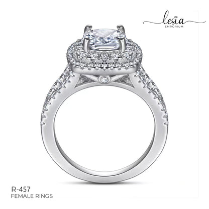 Solitaire Moissanite Ring (2 Carat)