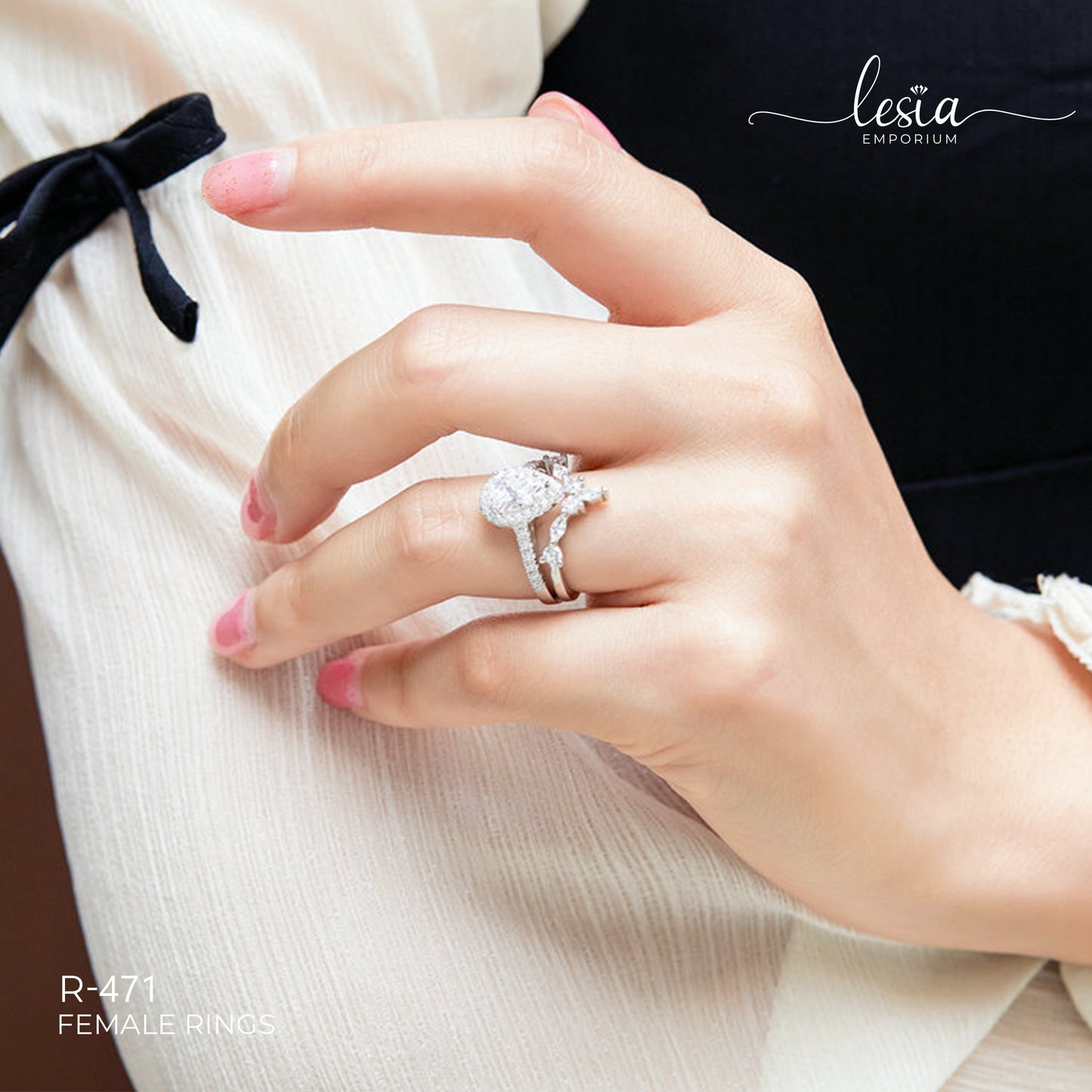 Solitaire Moissanite Ring (1.5 Carat)