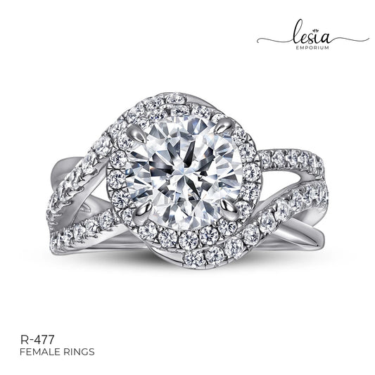 Solitaire Moissanite Ring (2 Carat)