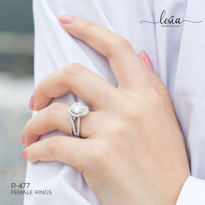 Solitaire Moissanite Ring (2 Carat)