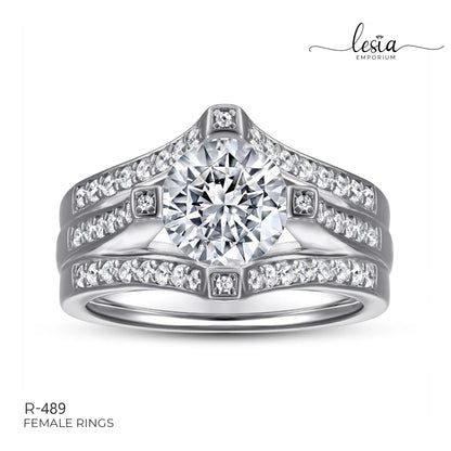 Solitaire Moissanite Ring (1 Carat)