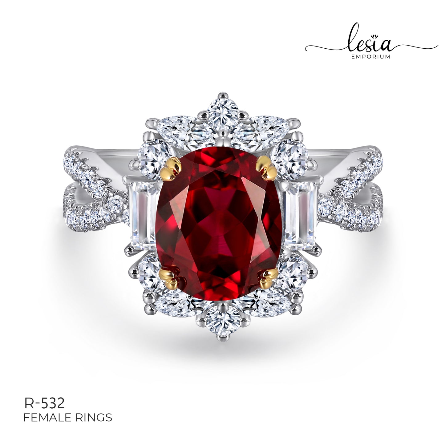 Solitaire Moissanite Ring (2 Carat)