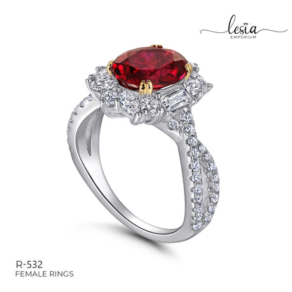 Solitaire Moissanite Ring (2 Carat)