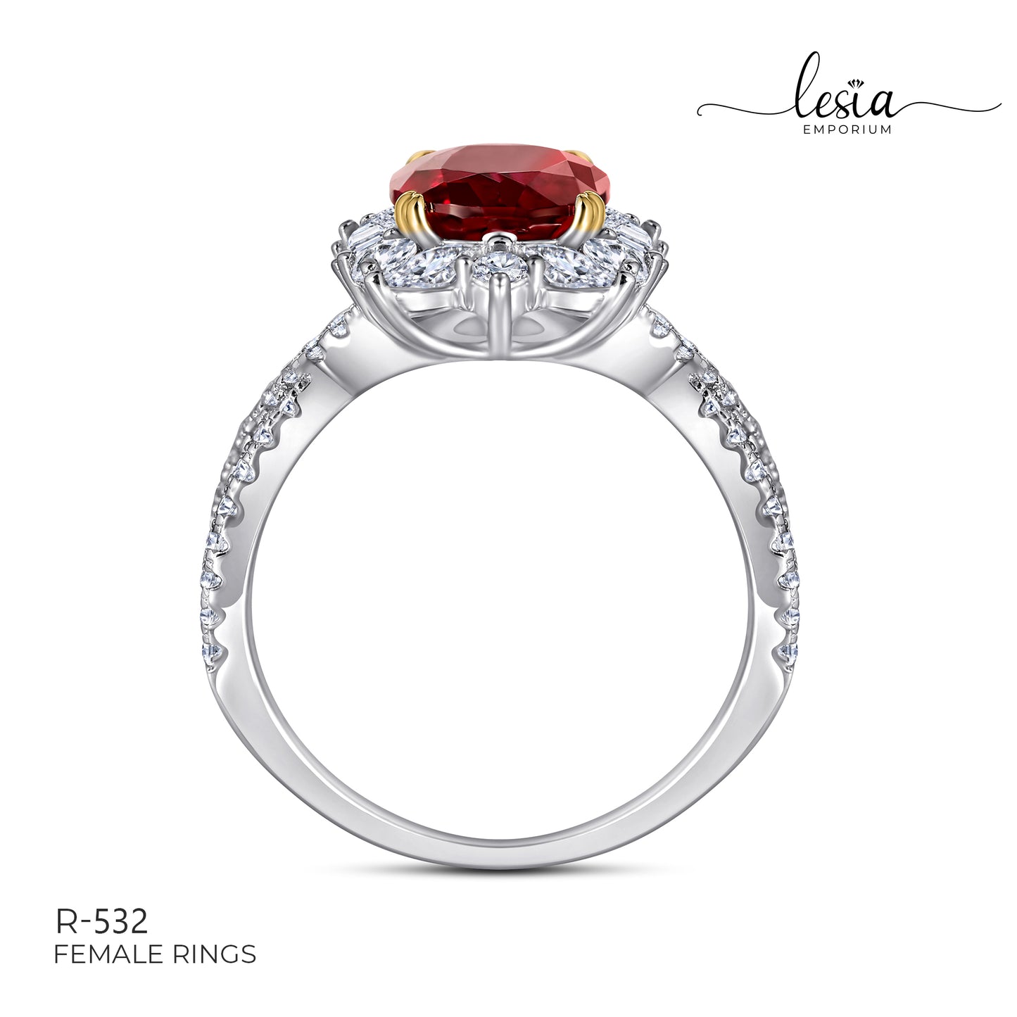 Solitaire Moissanite Ring (2 Carat)