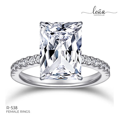 Solitaire Moissanite Ring (4.5 Carat)