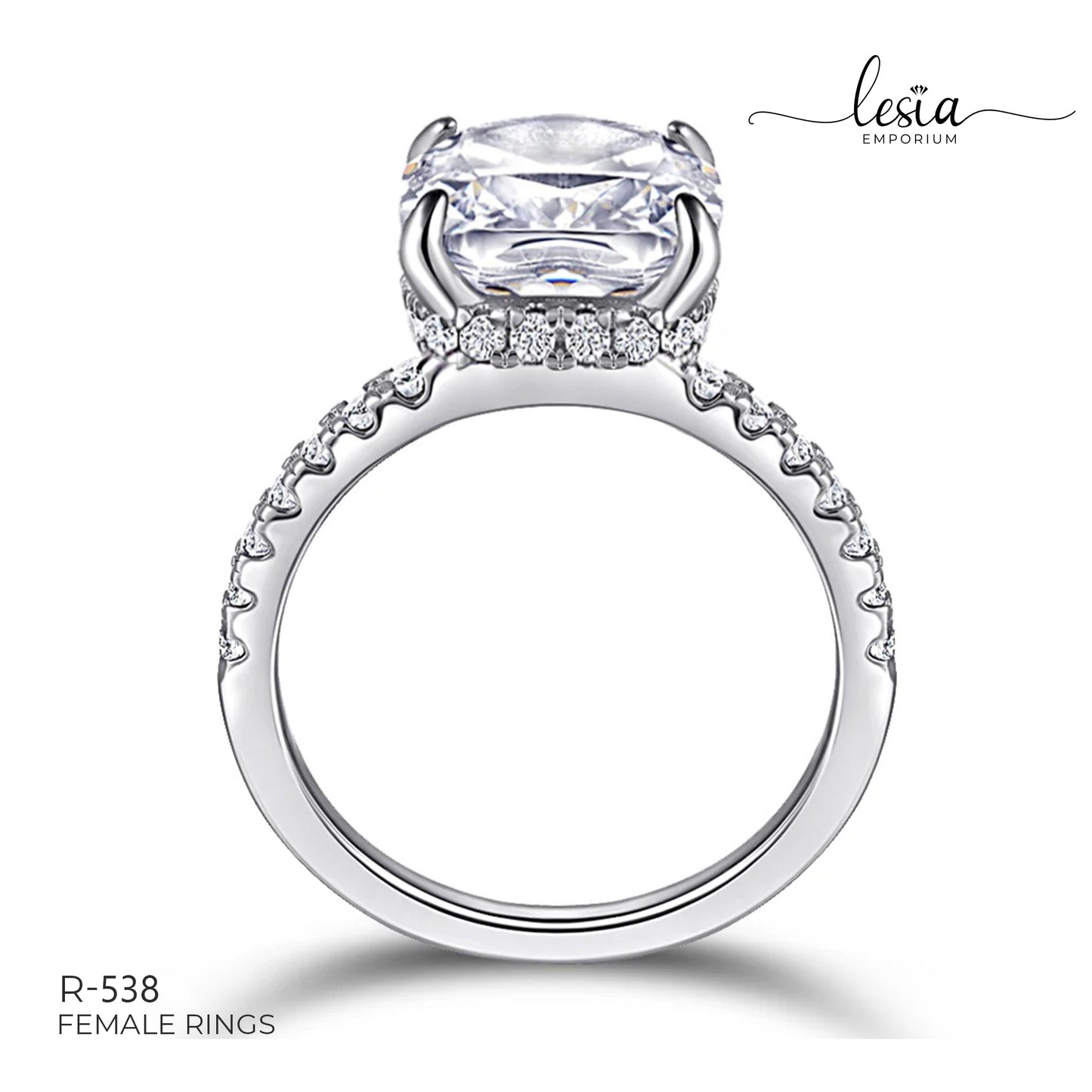 Solitaire Moissanite Ring (4.5 Carat)