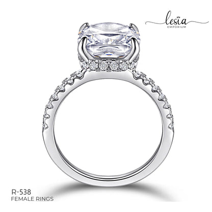 Solitaire Moissanite Ring (4.5 Carat)