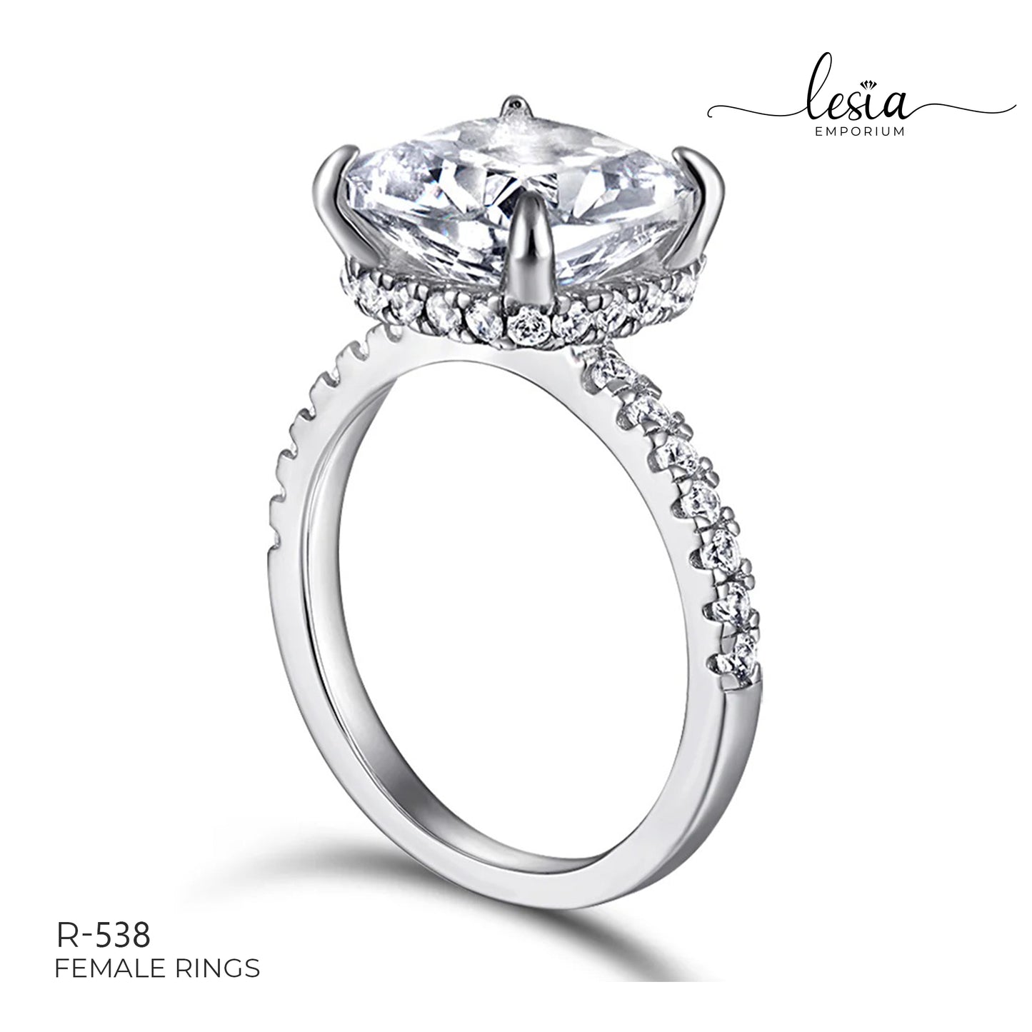 Solitaire Moissanite Ring (4.5 Carat)