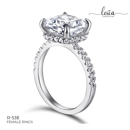 Solitaire Moissanite Ring (4.5 Carat)